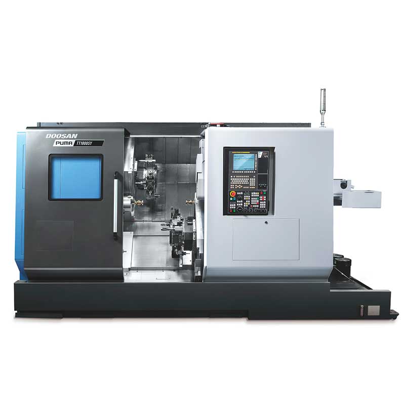 Horizontal multi-axis turning centers